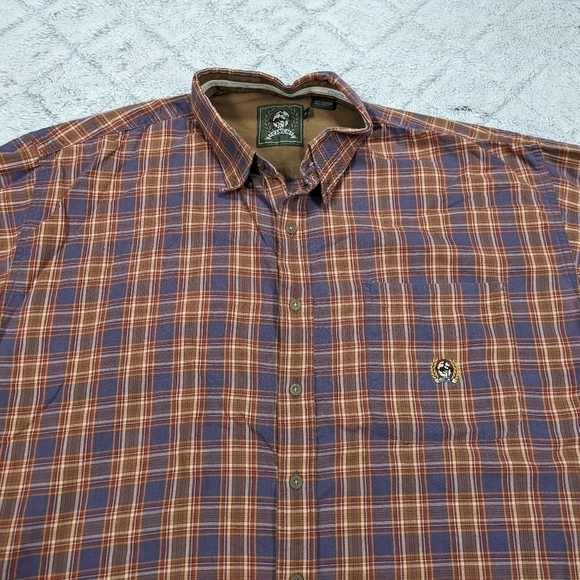 Cinch Shirt Men's XL Blue Red Brown Plaid Button Up Miller Style Cotton Ranch - Picture 2 of 7